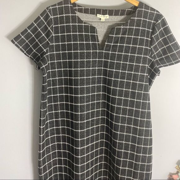 Jane and Delancey Casual Tunic Shirt Stretch Dress Size L NWOT - Picture 4 of 8